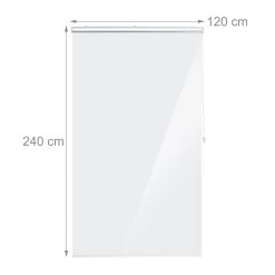 Duschrollo In Transparent - (L)240 X (B)120 Cm 10 Duschrollo In Transparent - (L)240 X (B)120 Cm -Relaxdays relaxdays duschrollo in transparent l 240 x b 120 cm 3