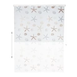 Duschrollo Ocean In Semitransparent - (L)240 X (B)160 Cm -Relaxdays relaxdays duschrollo ocean in semitransparent l 240 x b 160 cm 5