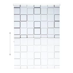 Duschrollo Square In Semitransparent - (L)240 X (B)140 Cm -Relaxdays relaxdays duschrollo square in semitransparent l 240 x b 140 cm 5