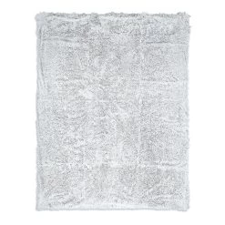 Felldecke In Weiß/ Grau - 150x200 Cm