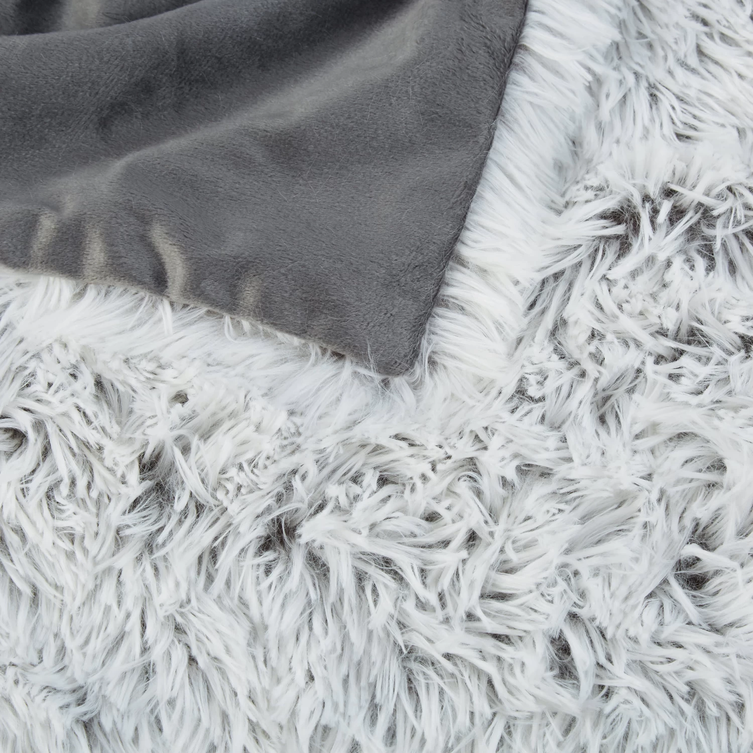 Felldecke In Weiß/ Grau - 150x200 Cm 6 Felldecke In Weiß/ Grau - 150x200 Cm – Bild 6