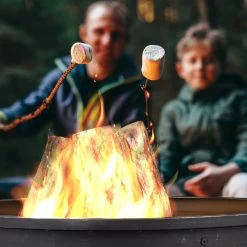 Feuerschale In Schwarz/ Silber - (H)51 X Ø 60 Cm -Relaxdays relaxdays feuerschale in schwarz silber h 51 x o 60 cm 4