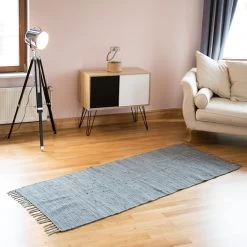 Flickenteppich In Anthrazit - (B)80 X (T)200 Cm -Relaxdays relaxdays flickenteppich in anthrazit b 80 x t 200 cm 1