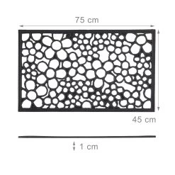 Fußabtreter Blumen In Schwarz - (B)75 X (T)45 Cm 8 Fußabtreter Blumen In Schwarz - (B)75 X (T)45 Cm -Relaxdays relaxdays fussabtreter blumen in schwarz b 75 x t 45 cm 3