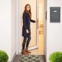 Fußmatte "Kokos" In Schwarz/ Weiß - 75 X 45 Cm 10 Fußmatte "Kokos" In Schwarz/ Weiß - 75 X 45 Cm -Relaxdays relaxdays fussmatte kokos in schwarz weiss 75 x 45 cm 2