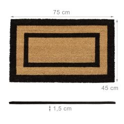 Fußmatte Natur - (B)75 X (T)45 Cm 8 Fußmatte Natur - (B)75 X (T)45 Cm -Relaxdays relaxdays fussmatte natur b 75 x t 45 cm 3