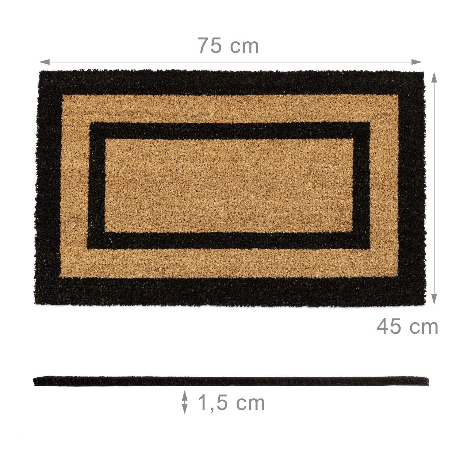 Fußmatte Natur - (B)75 X (T)45 Cm 4 Fußmatte Natur - (B)75 X (T)45 Cm – Bild 4