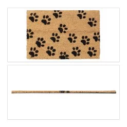 Fußmatte "Pfote" In Natur/ Schwarz - (B)60 X (T)40 Cm