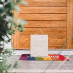 Fußmatte "Welcome" In Bunt - 75 X 25 Cm -Relaxdays relaxdays fussmatte welcome in bunt 75 x 25 cm 4