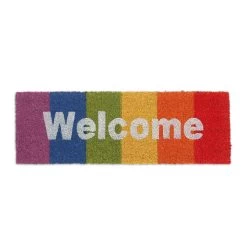 Fußmatte "Welcome" In Bunt - 75 X 25 Cm -Relaxdays relaxdays fussmatte welcome in bunt 75 x 25 cm 7