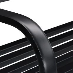 Gartenbank In Schwarz - (B)127 X (H)87 X (T)60 Cm -Relaxdays relaxdays gartenbank in schwarz b 127 x h 87 x t 60 cm 6