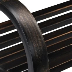 Gartenbank In Schwarz/Bronze - (B)127 X (H)81 X (T)56 Cm -Relaxdays relaxdays gartenbank in schwarz bronze b 127 x h 81 x t 56 cm 6