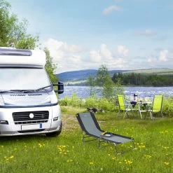 Gartenliege In Schwarz/Grau -Relaxdays relaxdays gartenliege in schwarz grau 2