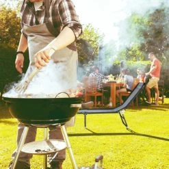 Gartenliege In Schwarz/Grau -Relaxdays relaxdays gartenliege in schwarz grau 4