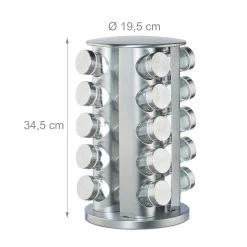 Gewürzkarussell Mit 20 Gewürzgläsern -Relaxdays relaxdays gewurzkarussell mit 20 gewurzglasern 3