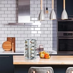 Gewürzkarussell Mit 20 Gewürzgläsern -Relaxdays relaxdays gewurzkarussell mit 20 gewurzglasern 4