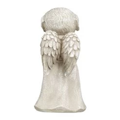 Grabschmuck "Hundeengel" In Creme - (B)9 X (H)17,5 X (T)8,5 Cm -Relaxdays relaxdays grabschmuck hundeengel in creme b 9 x h 17 5 x t 8 5 cm 5