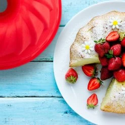 Gugelhupfform Silikon In Rot - Ø 23 Cm -Relaxdays relaxdays gugelhupfform silikon in rot o 23 cm 4