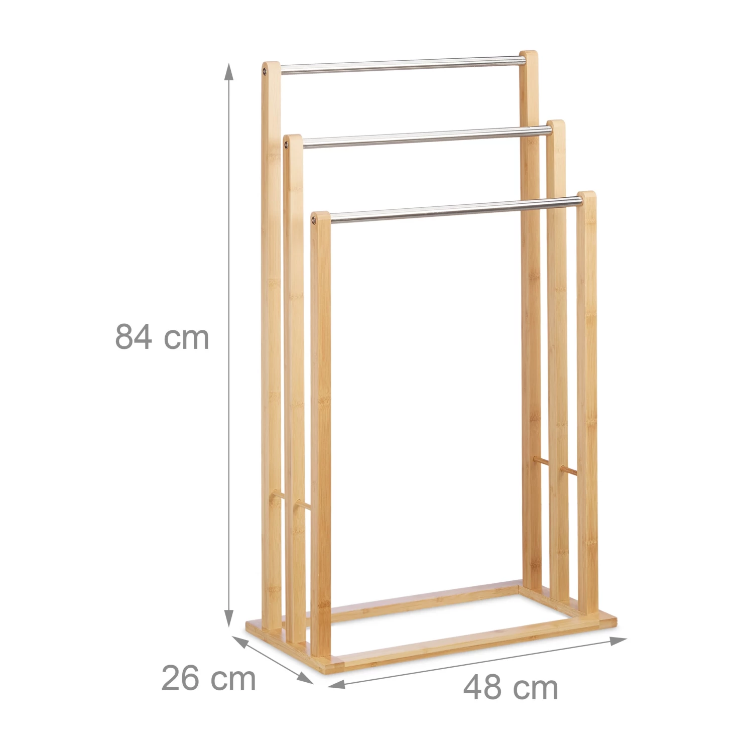 Handtuchhalter In Natur - (B)48 X (H)84 X (T)26 Cm 3 Handtuchhalter In Natur - (B)48 X (H)84 X (T)26 Cm – Bild 3