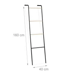 Handtuchleiter In Schwarz -Relaxdays relaxdays handtuchleiter in schwarz 3