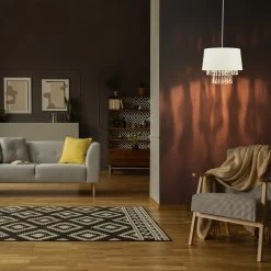 Hängelampe In Grau- (H)130 X Ø 32 Cm 12 Hängelampe In Grau- (H)130 X Ø 32 Cm -Relaxdays relaxdays hangelampe in grau h 130 x o 32 cm 4