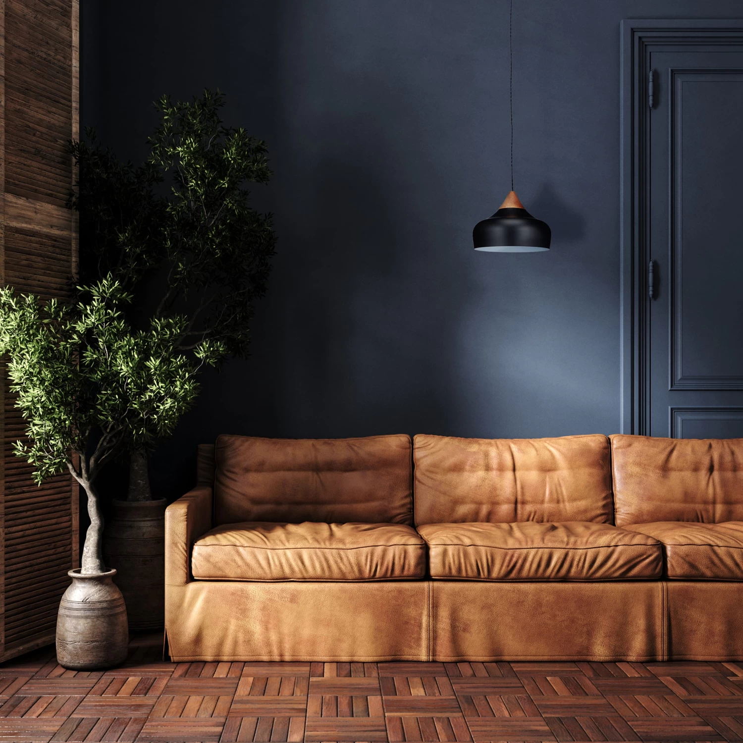 Hängelampe In Schwarz/ Natur - (H)129 X Ø 32 Cm 2 Hängelampe In Schwarz/ Natur - (H)129 X Ø 32 Cm – Bild 2