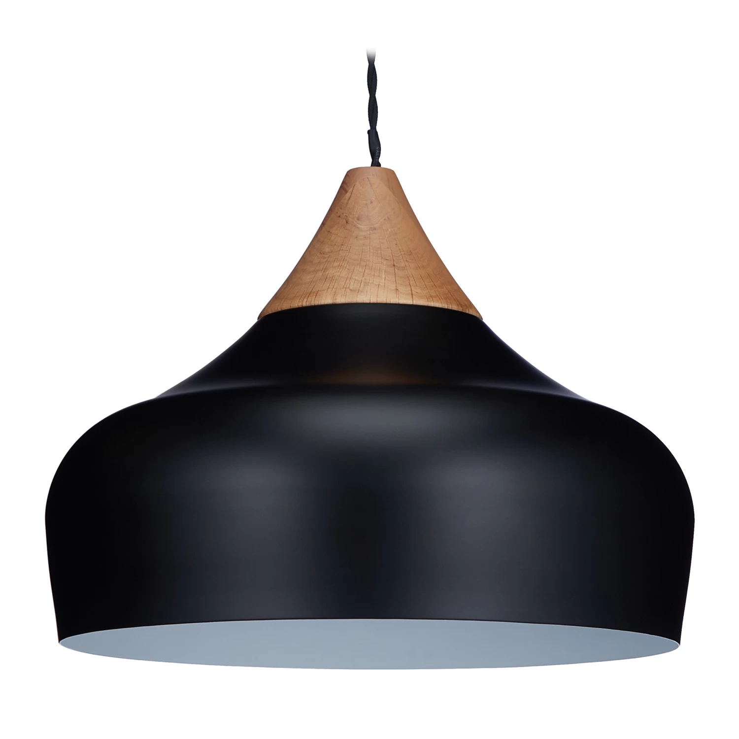 Hängelampe In Schwarz/ Natur - (H)129 X Ø 32 Cm 8 Hängelampe In Schwarz/ Natur - (H)129 X Ø 32 Cm – Bild 8