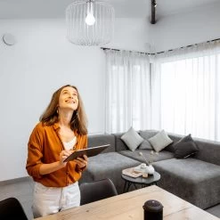 Hängelampe In Silber - Ø 29 Cm -Relaxdays relaxdays hangelampe in silber o 29 cm 2