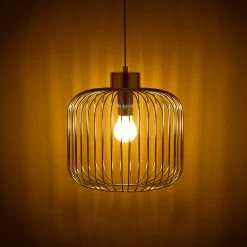 Hängelampe In Silber - Ø 29 Cm -Relaxdays relaxdays hangelampe in silber o 29 cm 4