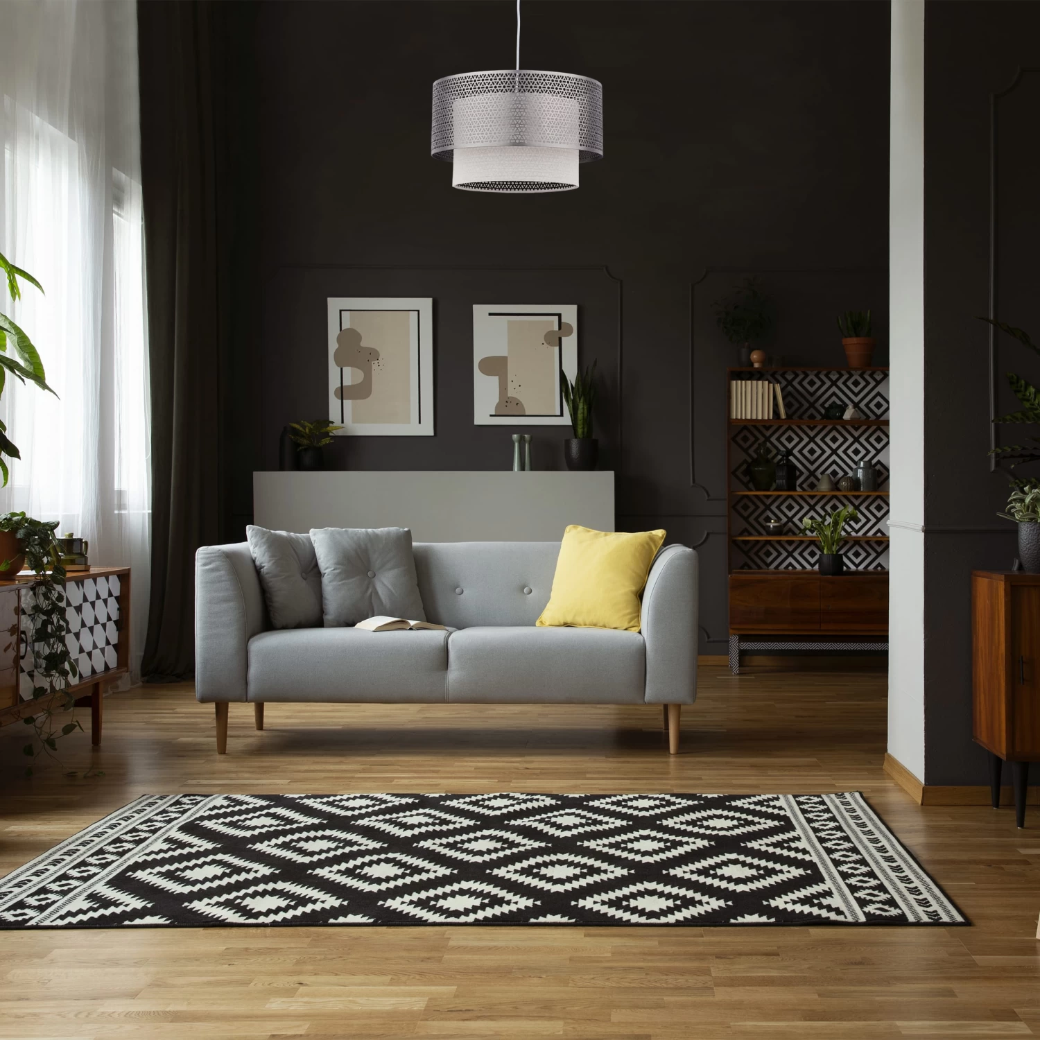 Hängelampe In Silber - Ø 40,5 Cm 3 Hängelampe In Silber - Ø 40,5 Cm – Bild 3