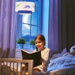 Hängelampe In Weiß/Blau - Ø 30 Cm -Relaxdays relaxdays hangelampe in weiss blau o 30 cm 4