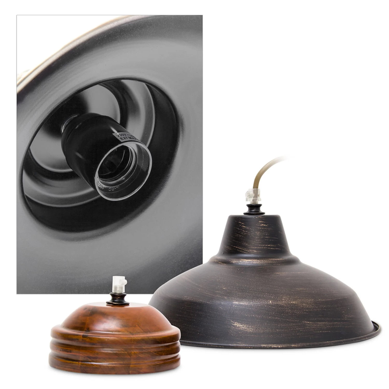 Hängeleuchte In Anthrazit - (H)117 X Ø27,5 Cm 5 Hängeleuchte In Anthrazit - (H)117 X Ø27,5 Cm – Bild 5