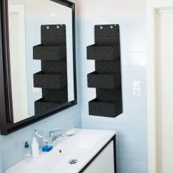 Hängeorganizer In Weiß - (B)25 X (H)75 X (T)15 Cm -Relaxdays relaxdays hangeorganizer in weiss b 25 x h 75 x t 15 cm 4