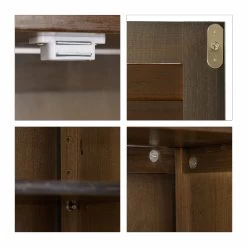 Hängeschrank In Dunkelbraun - (B)62 X (H)66 X (T)20 Cm -Relaxdays relaxdays hangeschrank in dunkelbraun b 62 x h 66 x t 20 cm 5