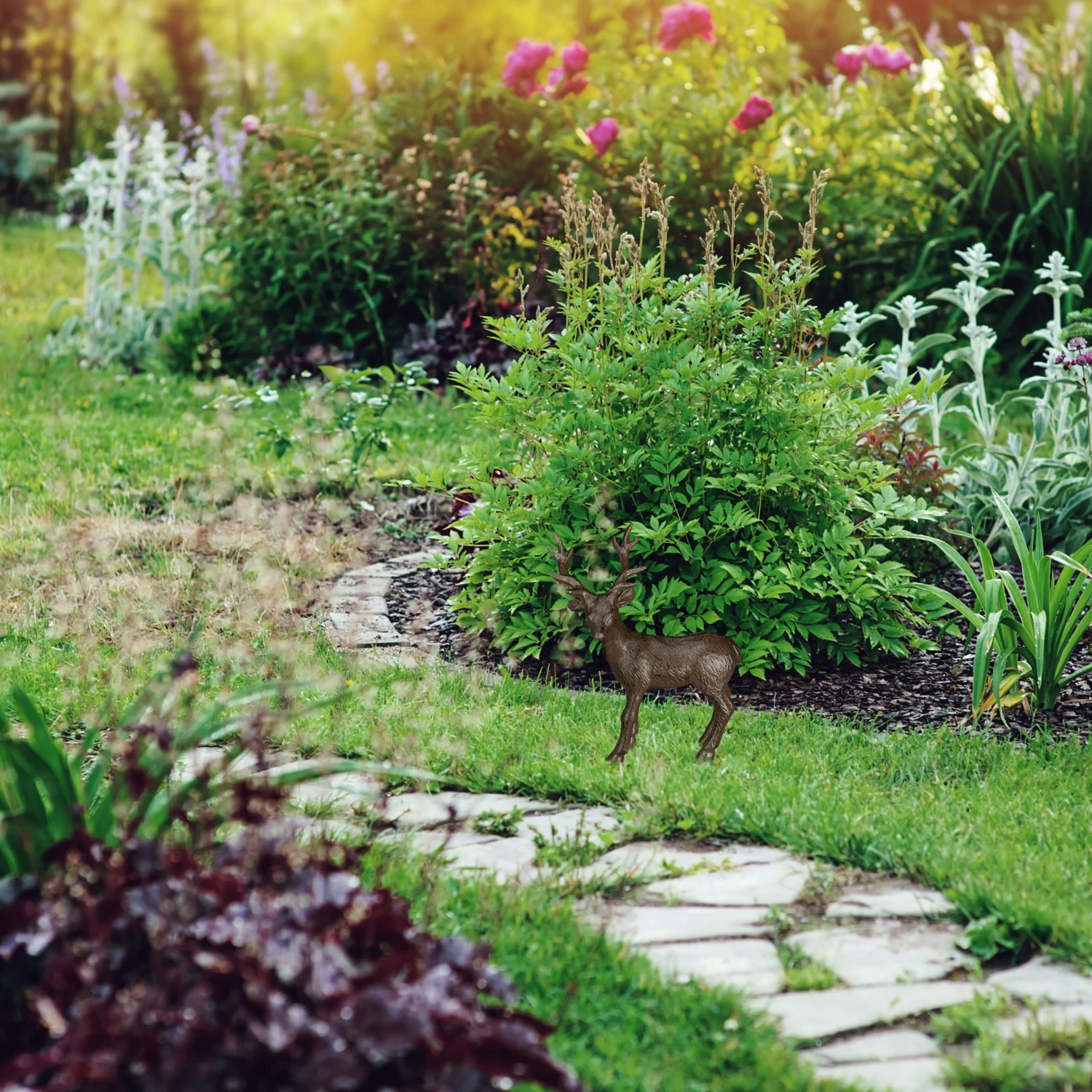 Hirsch Figur In Braun - Größe L 3 Hirsch Figur In Braun - Größe L – Bild 3