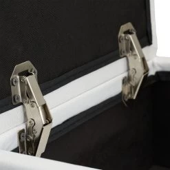 Hocker In Weiß - (B)40 X (H)40 X (T)40 Cm -Relaxdays relaxdays hocker in weiss b 40 x h 40 x t 40 cm 6