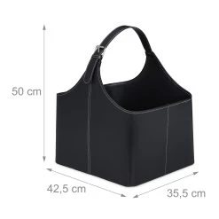 Holzkorb In Schwarz -Relaxdays relaxdays holzkorb in schwarz 3