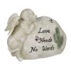 Hunde-Grabschmuck In Creme - (B)20 X (H)14,5 X (T)8 Cm