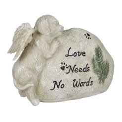 Hunde-Grabschmuck In Creme - (B)20 X (H)14,5 X (T)8 Cm -Relaxdays relaxdays hunde grabschmuck in creme b 20 x h 14 5 x t 8 cm 7