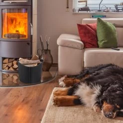 Kaminholzkorb L In Schwarz -Relaxdays relaxdays kaminholzkorb l in schwarz 4