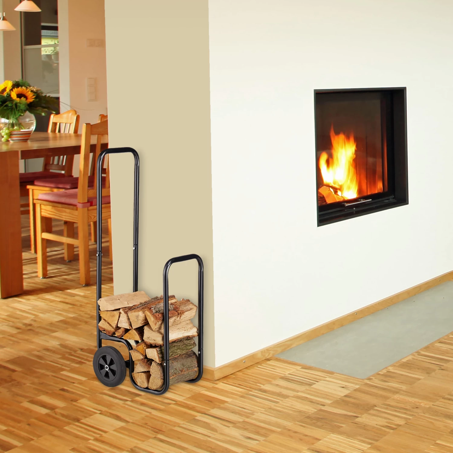 Kaminholzwagen In Schwarz 5 Kaminholzwagen In Schwarz – Bild 5