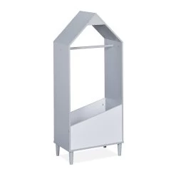 Kinder-Kleiderständer In Grau/ Weiß - (B)48 X (H)117 X (T)30 Cm