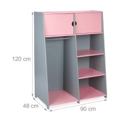Kindergarderobe In Rosa/ Grau - (B)90 X (H)120 X (T)48 Cm 11 Kindergarderobe In Rosa/ Grau - (B)90 X (H)120 X (T)48 Cm -Relaxdays relaxdays kindergarderobe in rosa grau b 90 x h 120 x t 48 cm 3