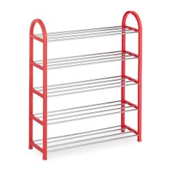 Kinderschuhregal In Rot - (B)57,5 X (H)70 X (T)18,5 Cm