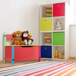 Kindersitzbank In Bunt - (B)60 X (H)54,5 X (T)35 Cm -Relaxdays relaxdays kindersitzbank in bunt b 60 x h 54 5 x t 35 cm 4