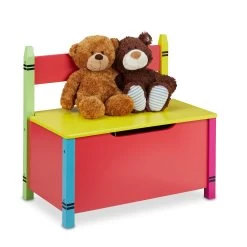 Kindersitzbank In Bunt - (B)60 X (H)54,5 X (T)35 Cm -Relaxdays relaxdays kindersitzbank in bunt b 60 x h 54 5 x t 35 cm 7