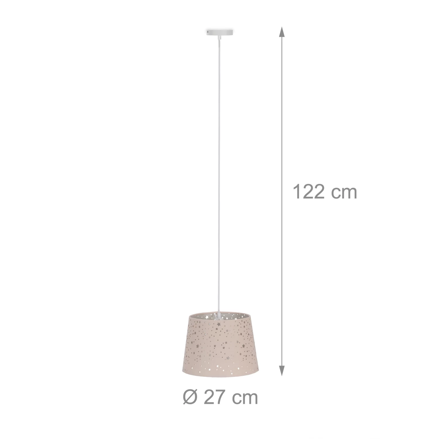 Kinderzimmerlampe "Sterne" In Rosa - Ø 27 Cm 4 Kinderzimmerlampe "Sterne" In Rosa - Ø 27 Cm – Bild 4