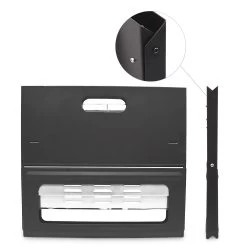 Klappgrill In Schwarz - (B)30 X (H)30,5 X (T)45,5 Cm -Relaxdays relaxdays klappgrill in schwarz b 30 x h 30 5 x t 45 5 cm 3