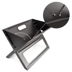 Klappgrill In Schwarz - (B)30 X (H)30,5 X (T)45,5 Cm -Relaxdays relaxdays klappgrill in schwarz b 30 x h 30 5 x t 45 5 cm 5
