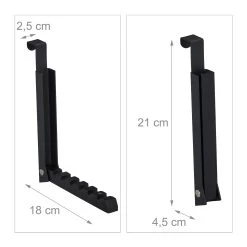 Klapphaken In Schwarz -Relaxdays relaxdays klapphaken in schwarz 3